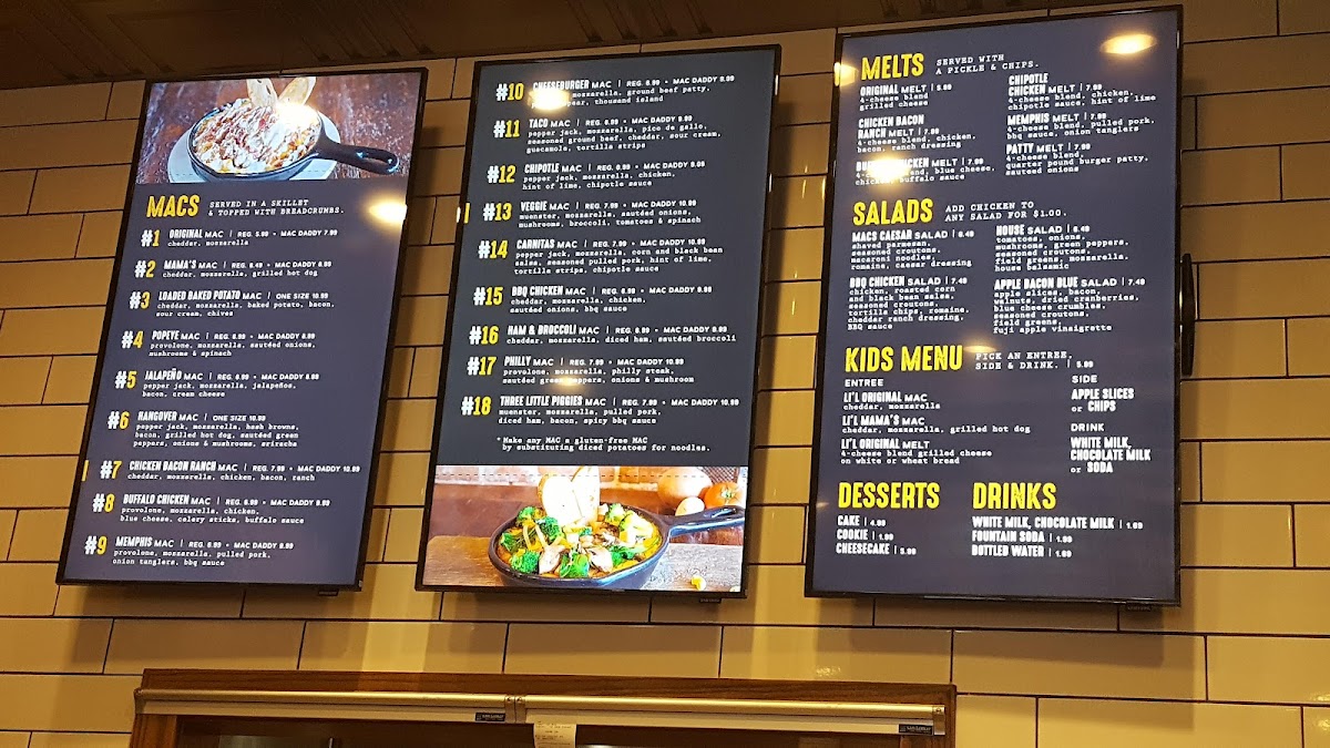 Menu Macs (Macaroni And Cheese Shop) Appleton-7